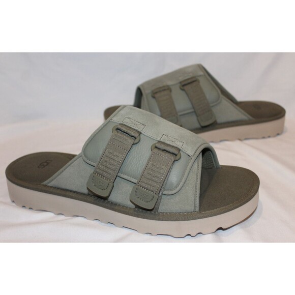 UGG MEN GOLDENCOAST STRAP SLIDE SANDALS SHADED CLOVER SZ 12 NIB - Picture 1 of 6